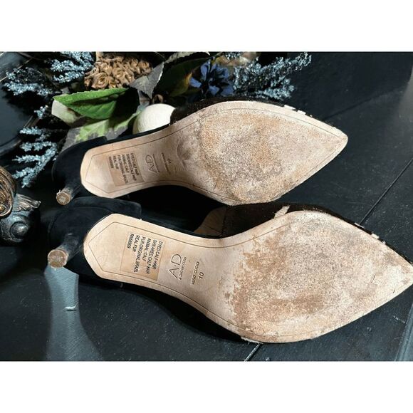 A D & Daughters Died Calf Slip on Heel Size 10 - Picture 2 of 4